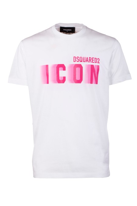 Shop DSQUARED2 Saldi T-shirt: DSQUARED2 t-shirt "Icon".
Girocollo.
Maniche corte.
Vestibilità regolare.
Composizione: 100% Cotone.
Fabbricato in Romania.. S79GC0082 S23009-967X